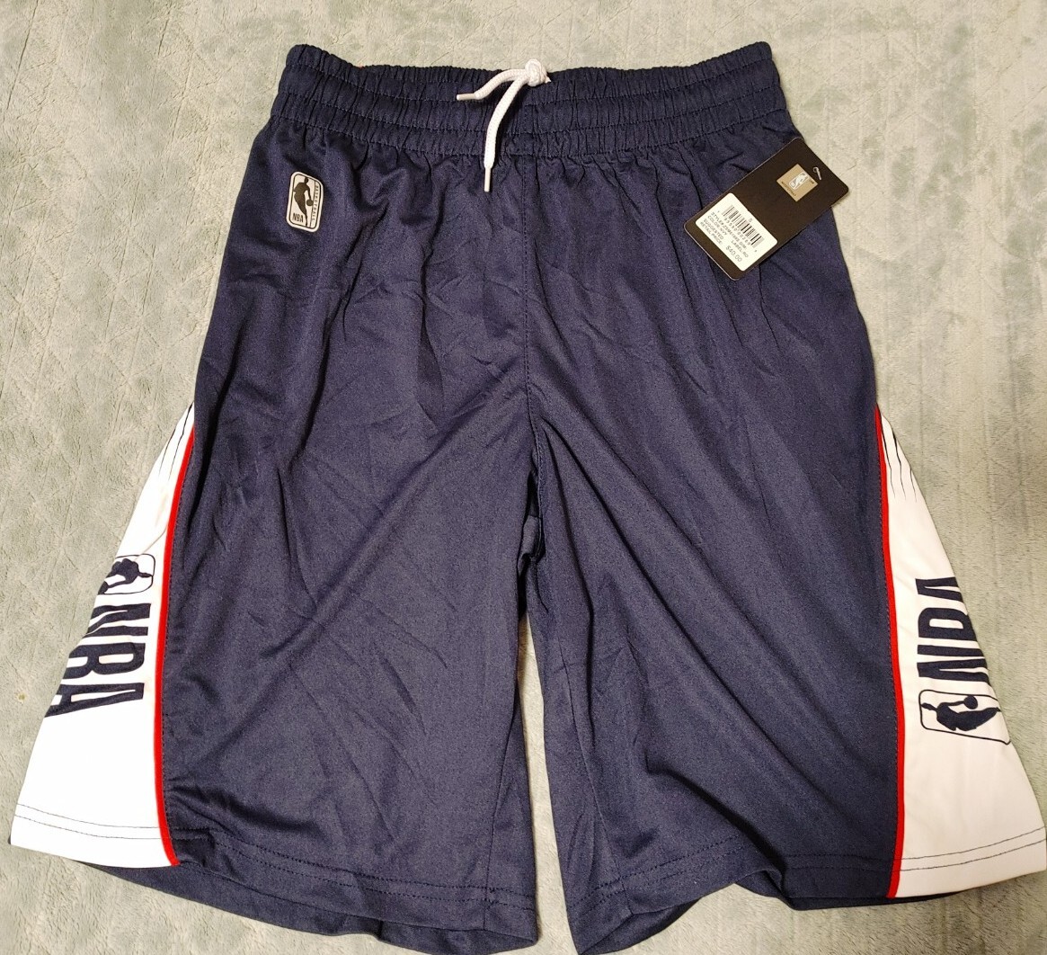NBA Athletic Basketball Shorts Navy-White Mens Size Small 27-28