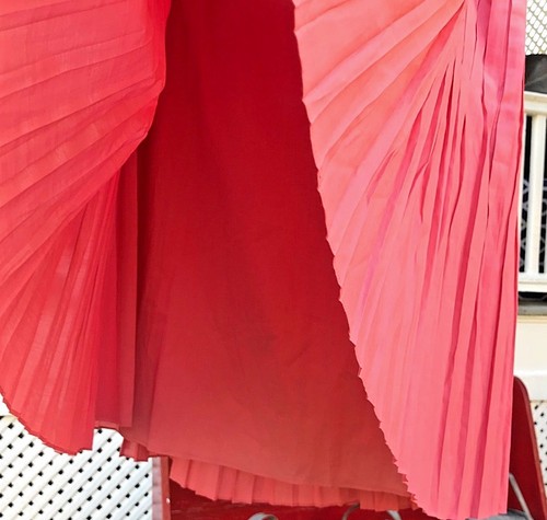Talbots Skirt Pleated Lined Pink Cotton Poly 18 NWT $79.50 - Picture 6 of 7