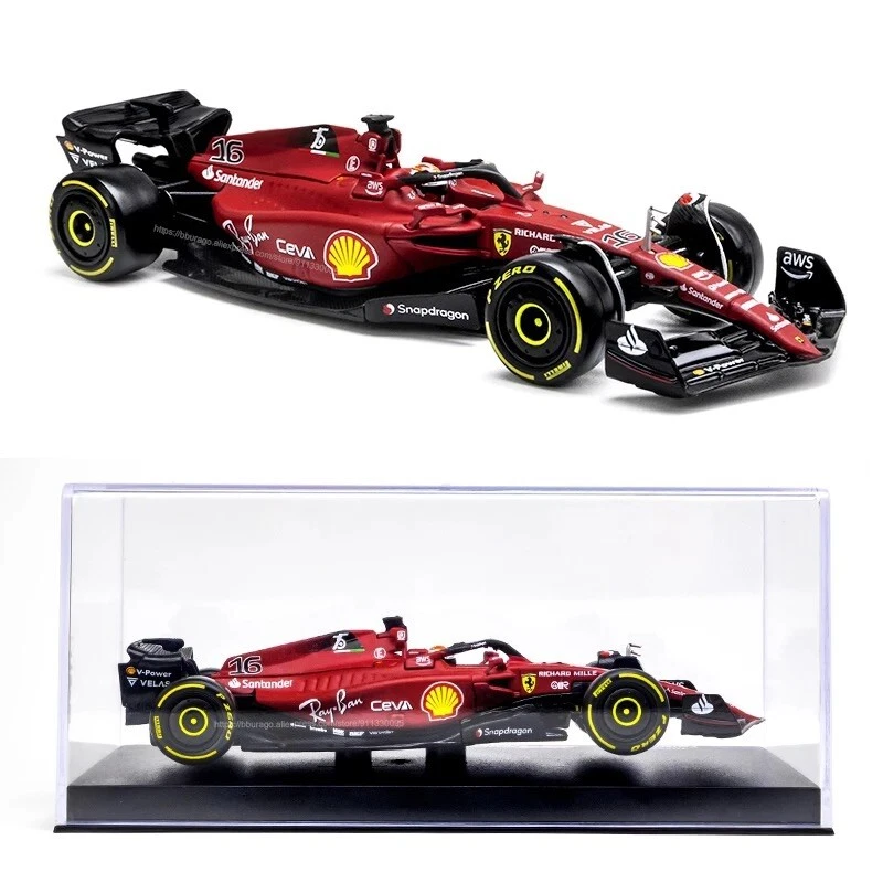 Bburago 1:43 2022 F1 Scuderia Ferrari F1-75 Charles Leclerc #16 Modellino - Immagine 3 di 4