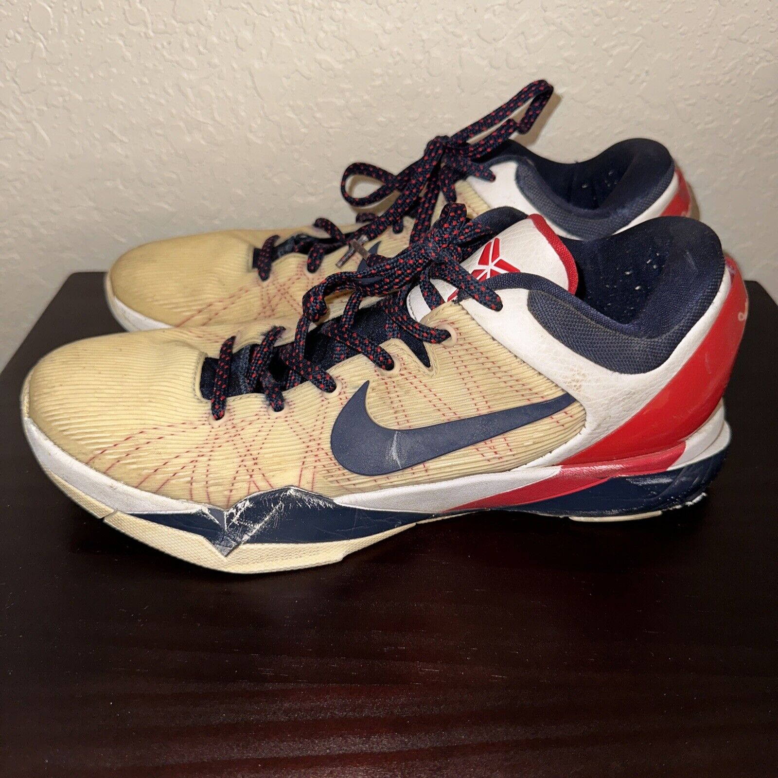 Nike Zoom Kobe 7 System 'Olympic' Sneaker | White | Men's Size 9