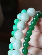 Giada Della Raccolta Di Varie Pietre Verdi Ruzzolate Nefrite E Giadeite Del Minerale Isolate Su Fondo Bianco 117372482 - Foto 5