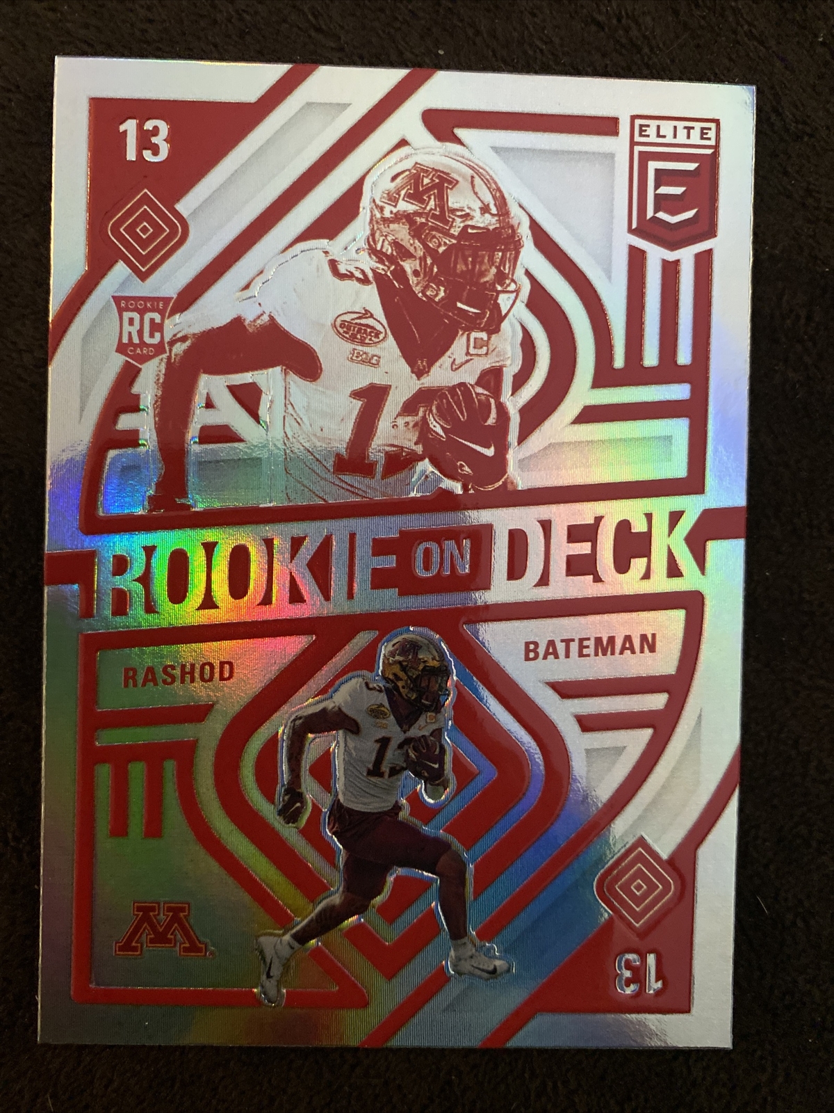 2021 Elite Football Rookie on Deck Rashod Bateman Minnesota Baltimore #RD15 💎🔥