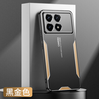 For Xiaomi Poco X6 Pro, Luxury Shockproof Hybrid Metal Aluminum