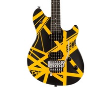 Used Evh Wolfgang Special Satin Striped Electric Guitar - Black/yellow