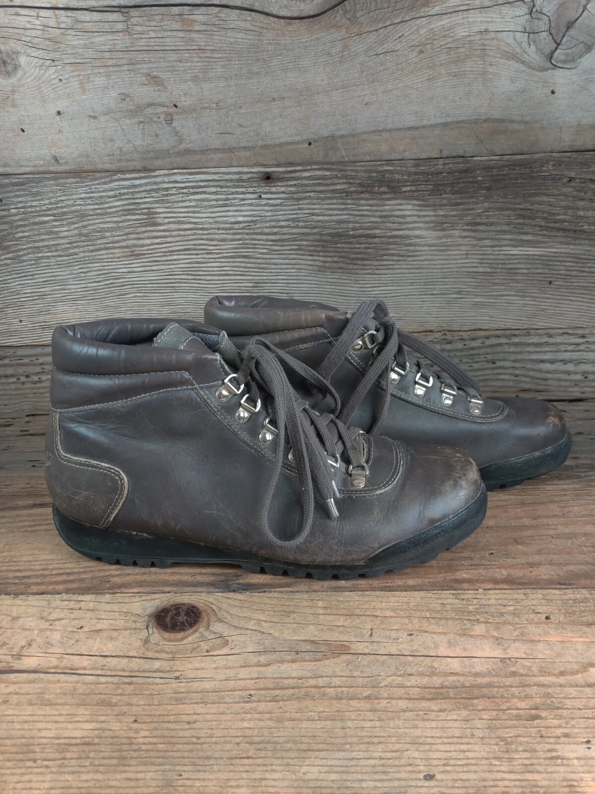 VTG DONNER MENS LEATHER HIKING MOUNTAINEERING BOOTS sz 10