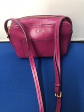 Lauren Ralph Lauren Pebbled Leather Crossbody Small Pink