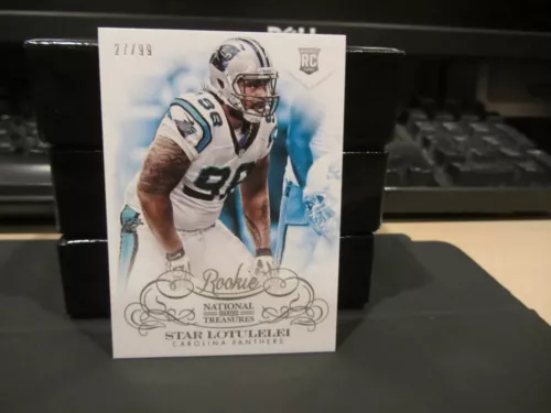 National Treasures Rookie Base Card Panthers Star Lotulelei 27/99  2013