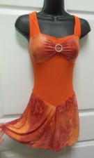 Salsa Tap Dance Costume full leotard bottom under tap pants Petite adult