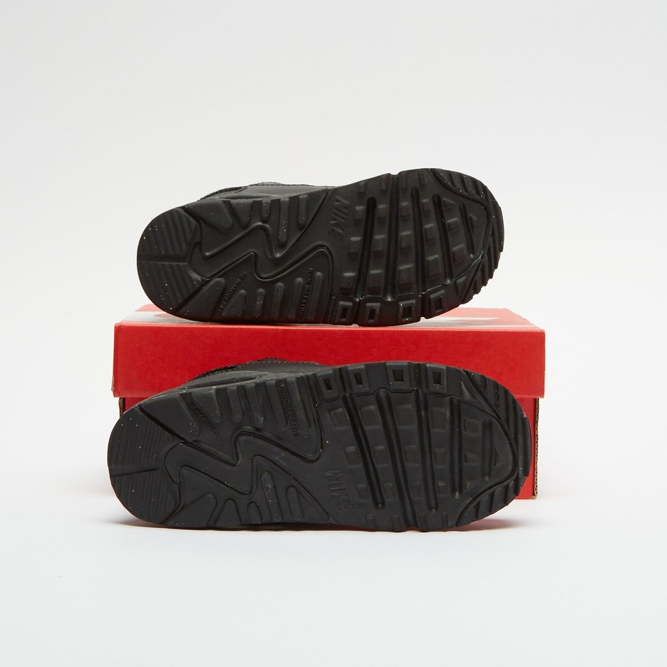 NIKE Air Max 90 Leather Infant Black SIZE 9.5 Trainers eBay