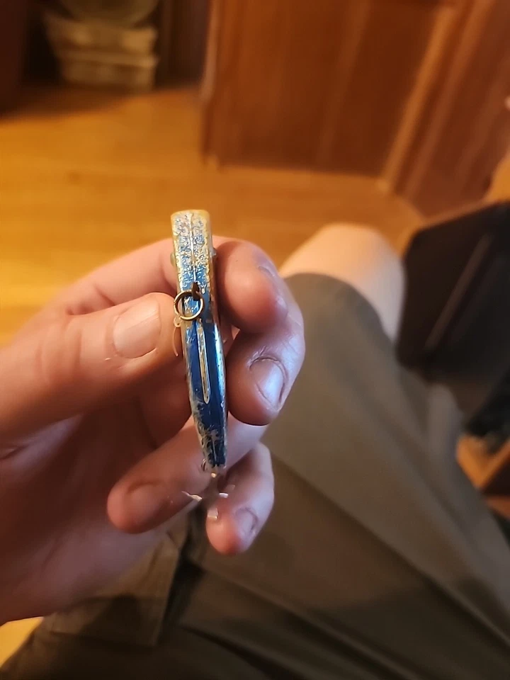 Señuelo de colección Bill Lewis Rat L Trampa Sonajero Trampa Plateado-Azul Foto 3 de 4