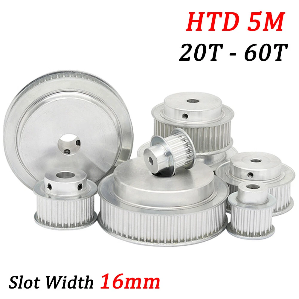 HTD 5M Timing Belt Pulley With Step 20T 60T Bore 5 25mm For 15mm