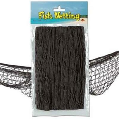 cruisre fish.net Fish Netting Black Nautical Cruise Party Birthday Decoration