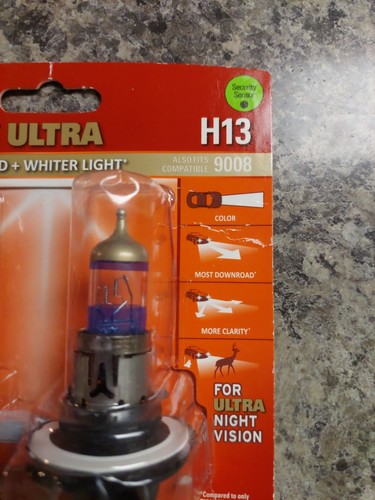 NEW - Sylvania Silverstar ULTRA H13 / 9008 High Performance Headlight Bulbs - Picture 5 of 5