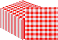 Flintronic 40 StüCk Servietten Rot, 2-Lagige Papierservietten, 33 X 33 Cm Party