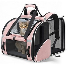 Expandable Cat Backpack Carrier for Cats and Small Dogs up to 18 lbs, Widened...