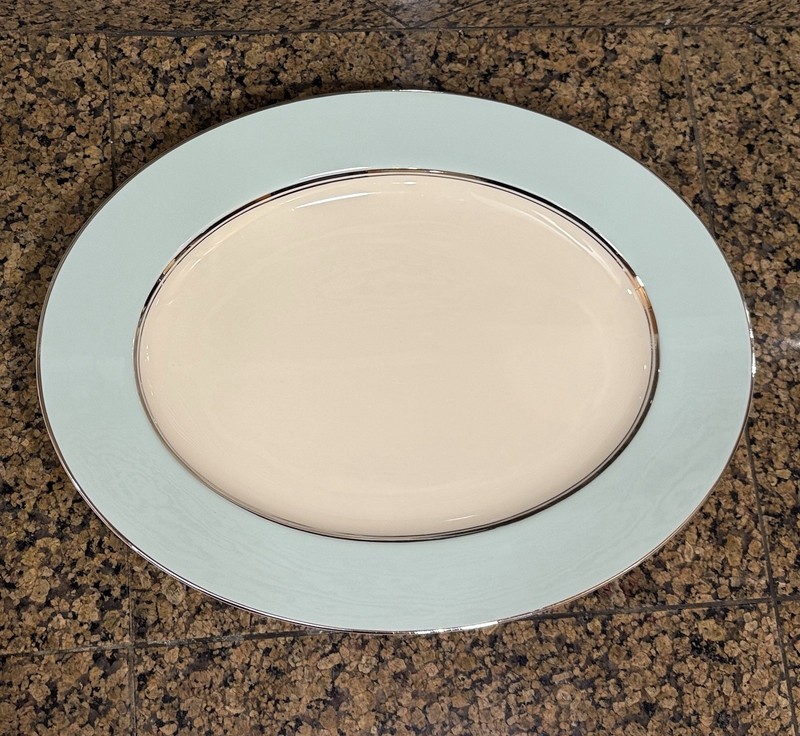 Nancy Prentiss SKYRIDGE Serving Plate 1964 Tiffany Blue Vintage Fine China