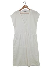 ZARA Abito estivo Donna Abito Taglia IT 42 bianco stile casual