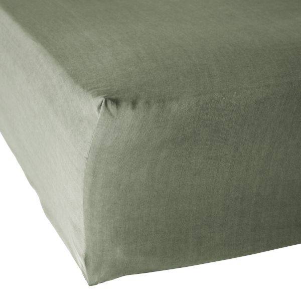 Drap housse 160x200 cm Lyocell Thym respirant et écologique pour lit Queen Size