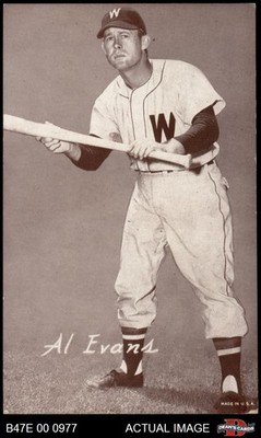 1947 Exhibits Al Evans Senators 4 - VG/EX