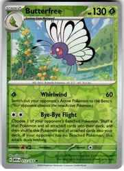 Butterfree 012/165 Scarlet & Violet 151 Reverse Holo