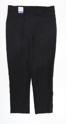 Schwarze Damenhose Größe 14 Premier normale Passform UK