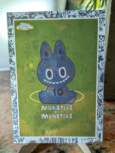 Monsters by Monsters 2025 Topps Chrome Labubu #4 10th Anniversary Pop Mart