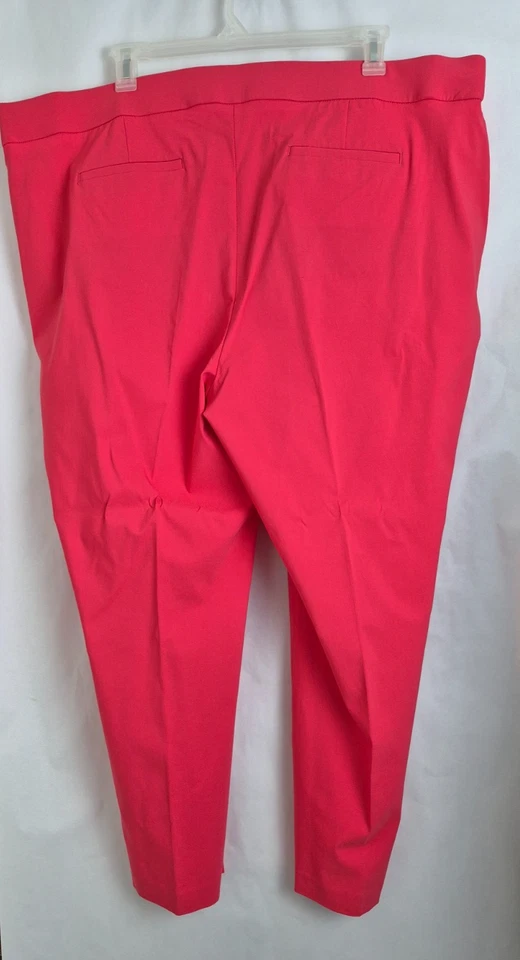 Liz Claiborne Women’s Lisa Straight Leg Pants Mid Rise Tea Berry Size 26W NWT - Image 2 of 4