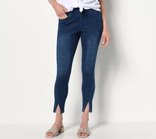 Belle by Kim Gravel Women's Pants Sz 10 Flexibelle Diagonal Seam Blue A455539