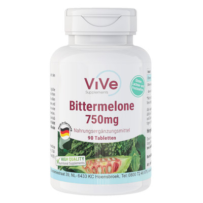 Bittermelone-Extrakt 750 mg - 90 Tabletten + Chrompicolinat | ViVe Supplements