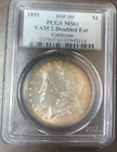 1891 VAM 2 Morgan Silver Dollar / Nice Rim Toning