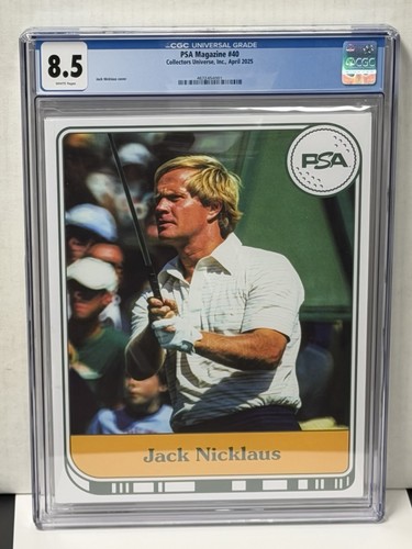 Jack NicklausPSA Magazine #40 April 2025  Golf CGC 8.5