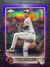 2022 Topps Chrome - Kyle Bradish Purple Refractor (RC) - Raw IP Auto - No COA