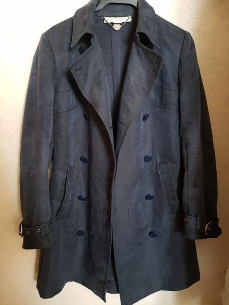 Women Stella McCartney Trench Coat Navy 36 / S