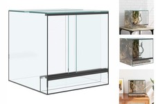 Terrarium Für Reptilien Und Amphibien 30x30x30 Cm Aus Glas Für Innen Und Außen