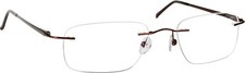 Tuscany Men's Journey Eyeglasses SLB 02 Brown Rimless Optical Frame 52mm