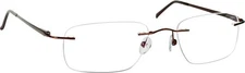 Tuscany Men's Journey Eyeglasses SLB 02 Brown Rimless Optical Frame 52mm