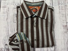 Mens Robert Graham Shirt Sz XL/TG Vintage Print EXCELLENT Condition 0423