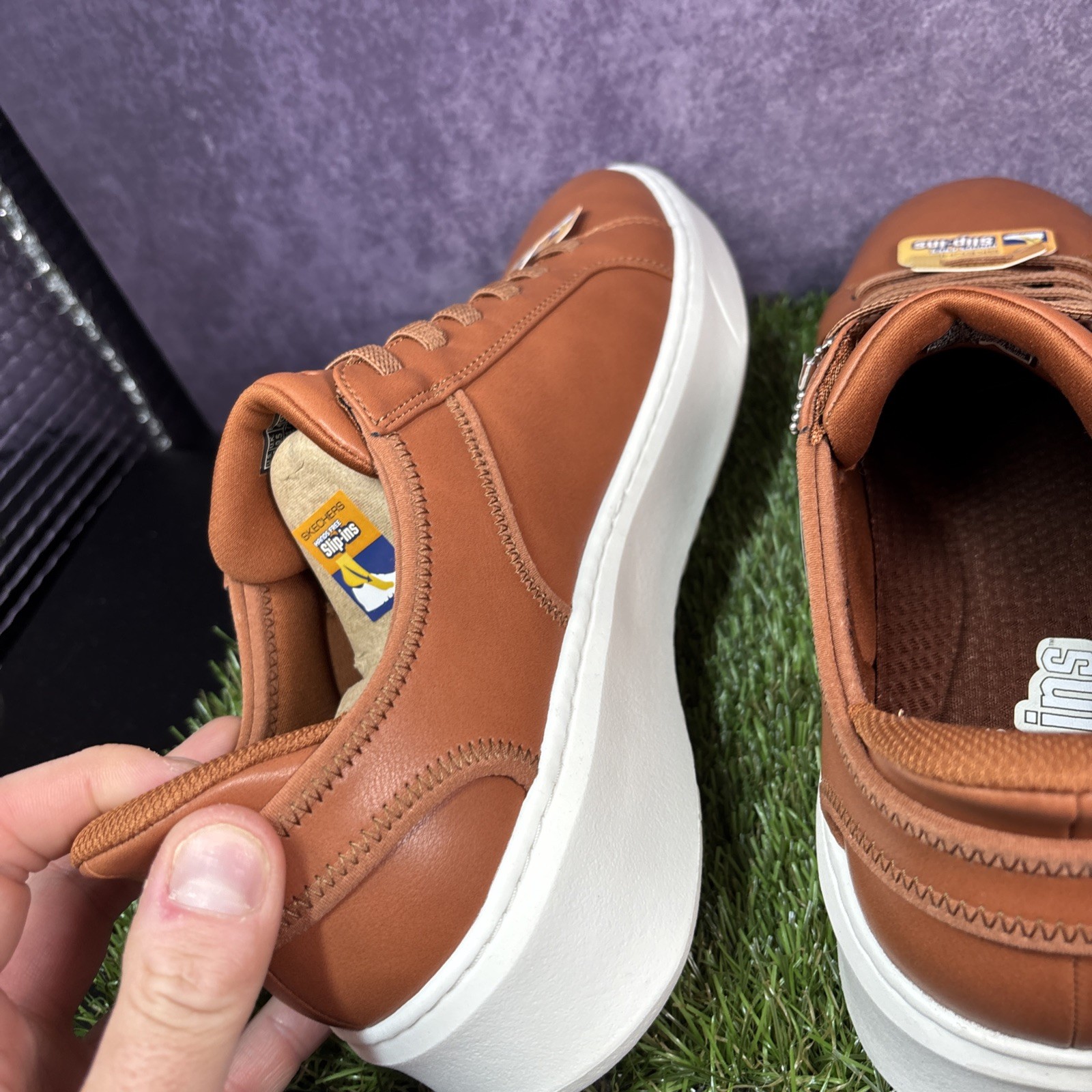 Skechers Mens Casual Trainers Court Break Wedding Formal Lace Up Shoes uk 9.5 image 7