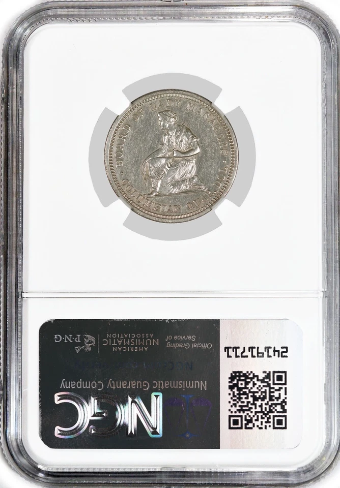 1893 25C Columbian Exposition Isabella Commemorative Quarter NGC AU Details - Image 2 of 4