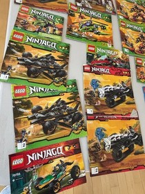 LEGO NINJAGO INSTRUCTION BOOK MANUAL ONLY HUGE LOT 70505 2520 2504 9449 9444 ETC