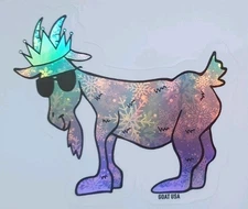 🐐 GOAT USA STICKER - SNOWFLAKE - FREE SHIPPING - New!
