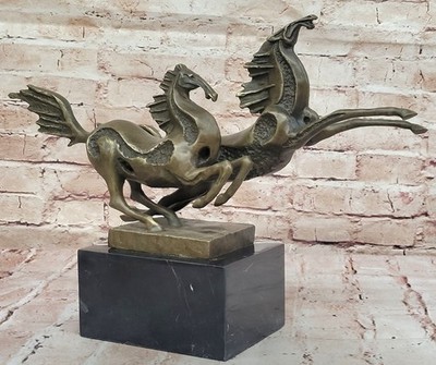 Original Austrian vienna Hot Cast bronze Abstract horse statue Sculpture Figure