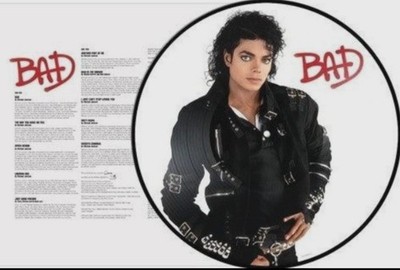 Michael Jackson Bad LP Album vinyl record 2022 limited picture disc reissue