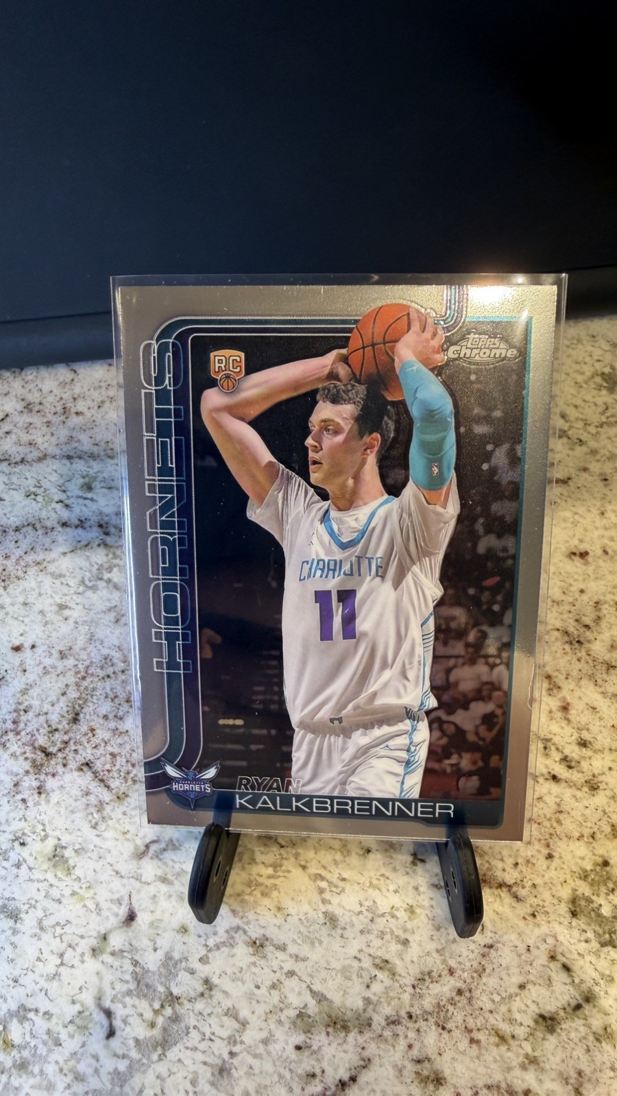 2025-26 Topps Chrome Ryan Kalkbrenner Rookie #284 Charlottes Hornets RC