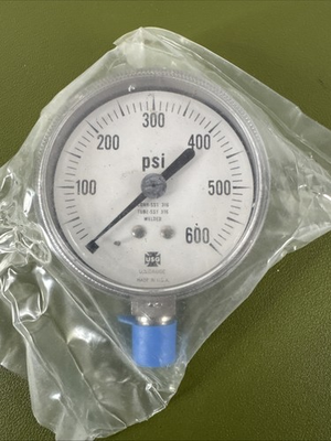 #ad New U.S. Gauge USG 600 PSI Pressure Gauge Conn SST 316 Tube SST 316 $49.00