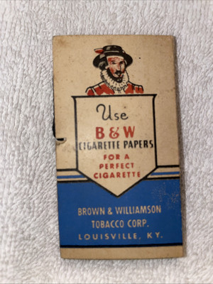 shaw v brown & williamson tobacco corp Vintage B & W Cigarette Papers Brown & Williamson Tobacco Company