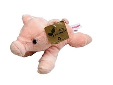 Aurora Plush Pig 9  Pink Peach Piglet Stuffed Animal Mini Flopsie Beanie