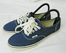 Vans Authentic Shoes Mens Size 6.5 Navy Blue Canvas Lace Up Low Top Sneakers