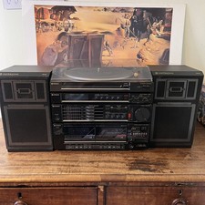 Hitachi Stereo Cassette recorder Hifi HRD MD26 - Turntable & SS-18X speakers  