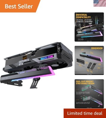 5V ARGB GPU Holder Brace Graphics Card GPU Support Video Card Holder Bracket,...